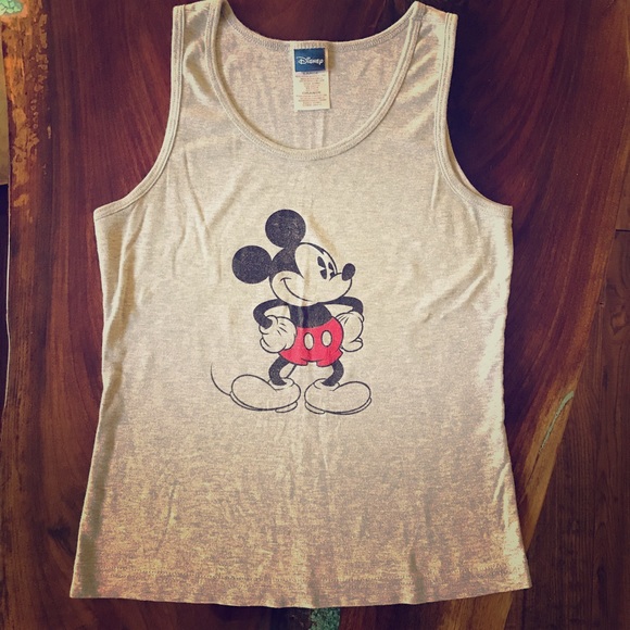 Disney Other - Girls Large Gray Disney Mickey Mouse Tank Top